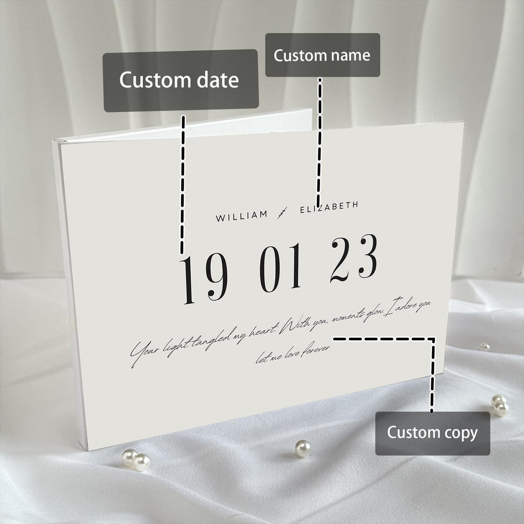 Custom Anniversary Video Book: Personalized Wedding Photo Album