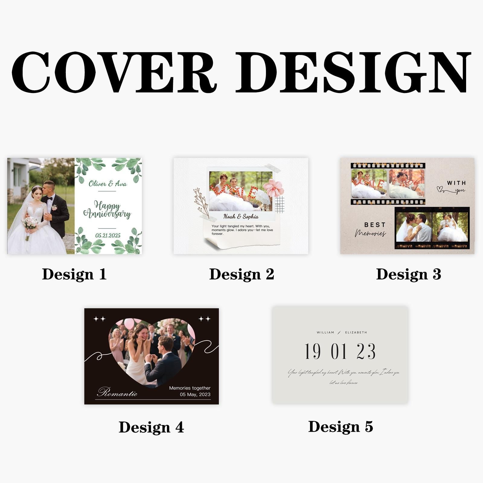 Custom Anniversary Video Book: Personalized Wedding Photo Album
