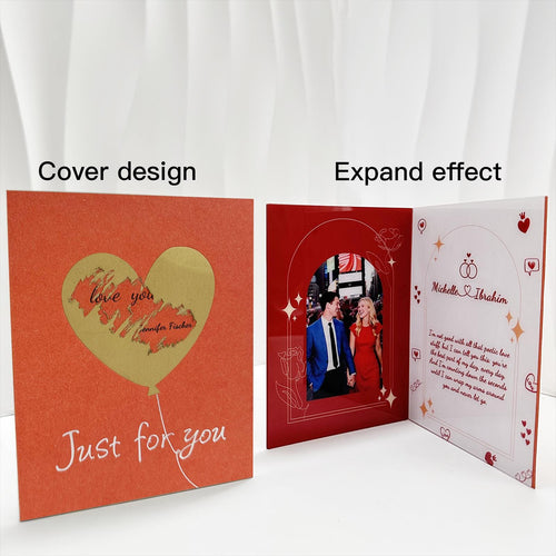 Birthday Cards - Customized Photo and Text - Surprise Scratch Cards - Unique DIY Gifts for Loved Ones, Anniversary Gifts for Him/Her